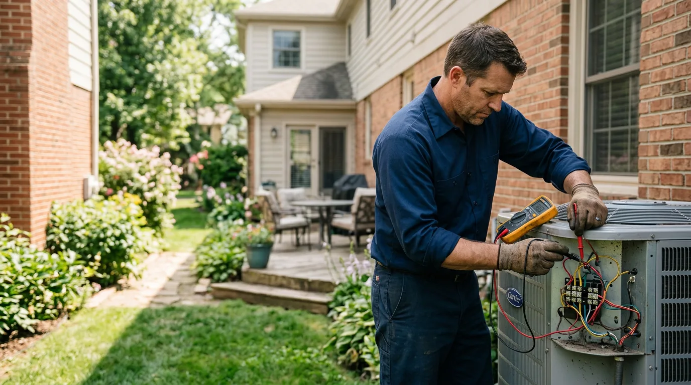 HVAC technician working near Bulan, KY